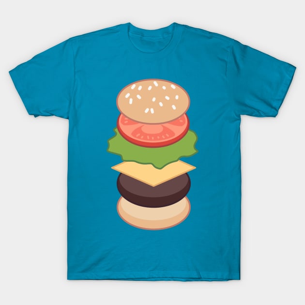 burger E X P A N D T-Shirt by Abbilaura